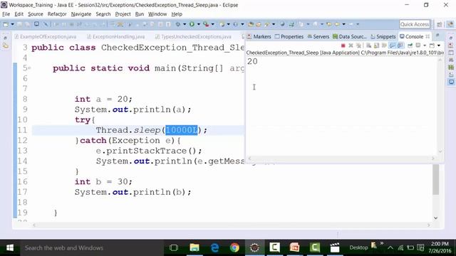 Practical Examples Of Exceptions part 3 | Online Java Training Videos | java online course