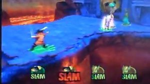 Shrek Super Slam - 2 Puss-in-boots versus 2 Fiona Ogre (PS2)