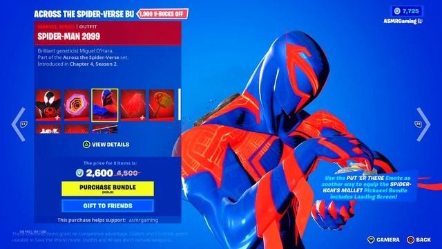 ASMR Fortnite NEW Spider-Man Miles Morales Skin!  Daily Item Shop ?? Relaxing Whispering ??