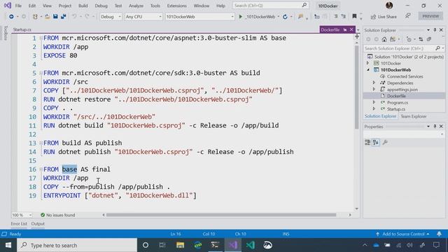 Docker Tooling in Visual Studio | Docker and .NET Core 101 [2 of 3] смотреть онлайн