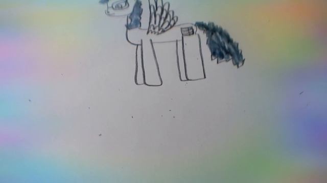 С 23февраля. Подарок папе. Рисунок пони. смотреть онлайн