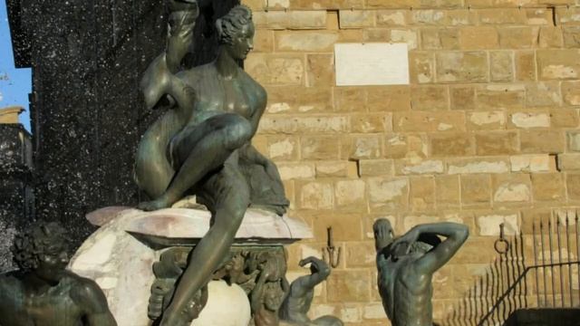 Нептун Фонтан во Флоренции,путешествуем смотреть онлайн