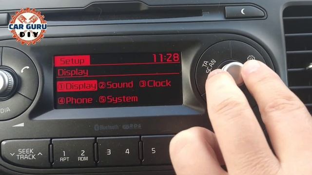 CHANGE TIME, CLOCK SETTINGS, KIA PICANTO 2011 - 2017 #CarGuruDIY смотреть онлайн