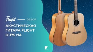 Обзор акустической гитары FLIGHT D-175 NA