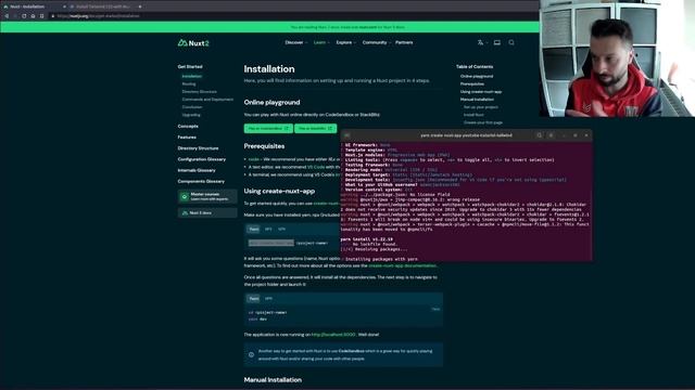 Install Nuxt.js and TailwindCSS tutorial 2023 смотреть онлайн