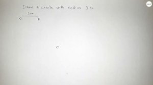 How to draw a circle of radius 3 cm using compass.shsirclasses.