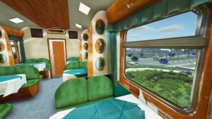 Вагон-ресторан "Невский Экспресс" в Майнкрафт Immersive Railroading от автора nordon73.