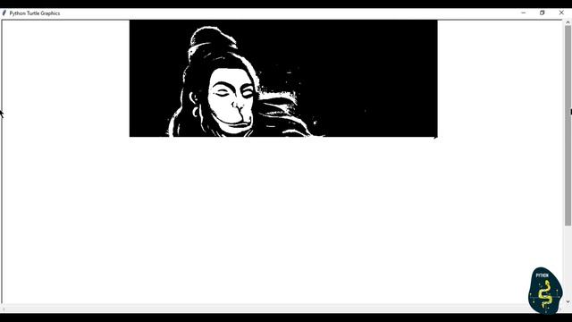 Draw Hanumanji using python sketchpy code | Python Programming Hub
