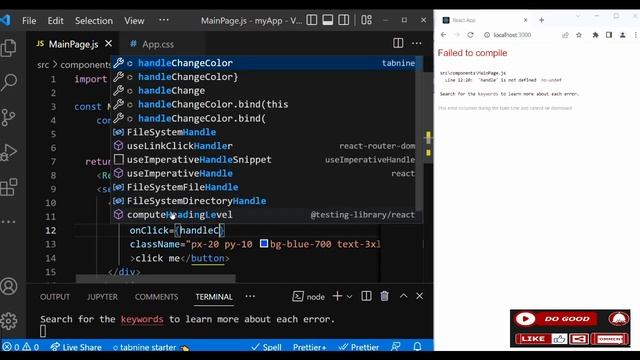 Simple Steps to Change the Background Color of your button using React hooks