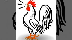 Петух кукарекает