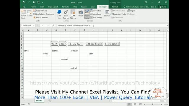 Insert Add New Rows Columns Using VBA in Excel 2016 смотреть онлайн