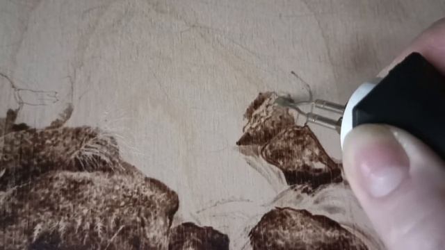 Выжигание пейзажа "Шумный ручей в горах". Часть 3. Камни. смотреть онлайн