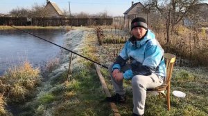 ПРУД НА ДАЧЕ #5. ловля карася осенью на поплавочную удочку .рыбалка В собственном пруду!