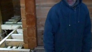 Скрытая проводка в доме из лафета, как делать? сруб из кедра, норвежский лафет часть 15