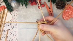 Шишки! Плетение из бумажной лозы.