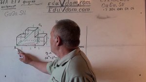 Стереометрия. Найдите квадрат расстояния между вершинами. Все двугранные углы многогранника прямые