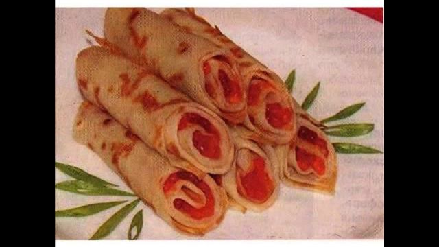Закуски с красной икрой
