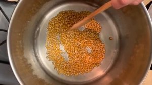 Popcorn Cooking in Steel Pot ASMR video