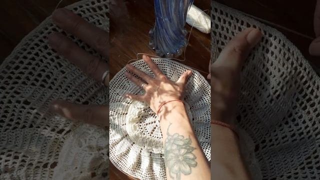 Как укрепить поля вязаной шляпы. #мкповязанию