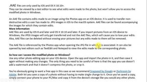How to open Apple iOS .AAE file?
