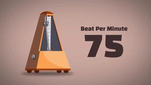 75 BPM Metronome [1Hour]