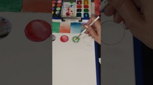 Упражнения рисования акварелью для начинающих. Заливки.