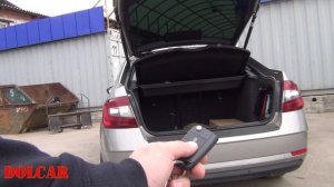 Электропривод багажника Skoda Octavia A7, установка кнопки багажника Шкода