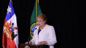 Gov. Inslee and President Michelle Bachelet of Chile