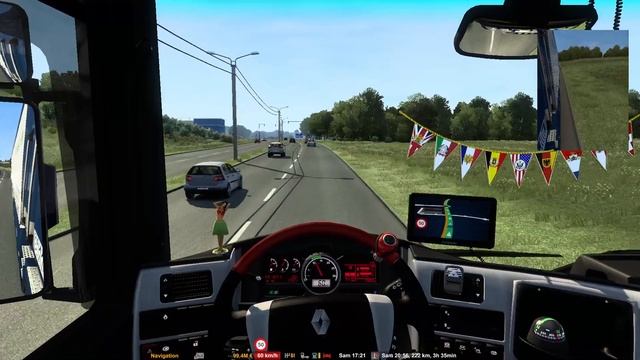 ETS2 1.48 - Renault Magnum 440cv - Empty paletts (22T) from Minsk (BY) to Jecabkpils (LV) смотреть онлайн