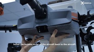 DJI Agras T30 (T10) - Установка системы распределения (на русском)
