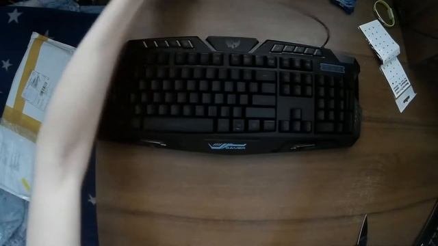 Китайская Игровая клавиатура за 25$   Посылка из Китая #36Клавиатура, наклейки для клавиатуры