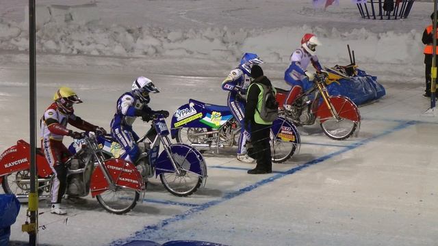 25.12.2013. Тольятти. Финал ЛЧР. Заезд №№ 29 - 32, падение Сайдуллина. смотреть онлайн