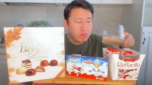 СЛАДКИЙ МУКБАНГ КИНДЕР ЛОМТИКИ, РАФАЭЛЛО, БЕЛЬГИЙСКИЙ ШОКОЛАД, не Асмр SWEET MUKBANG CHOCOLATE