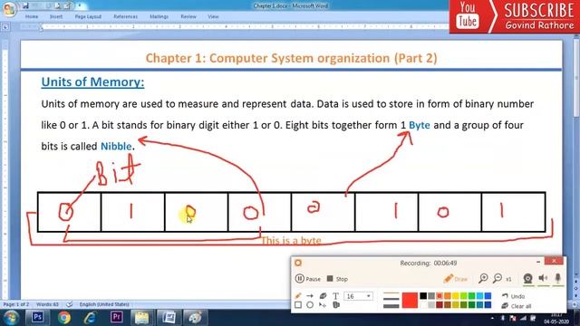 Units of Memory | Class 11 Computer Science with Python