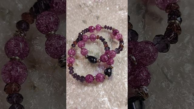 мне фиолетово💜 браслеты на заказ с сердцем и от всего сердца