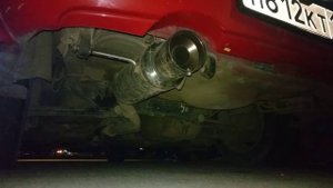 Звук выхлопа на Subaru impreza.Fujitsubo.