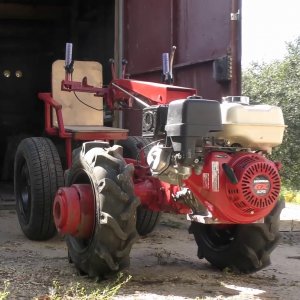 Обзор самодельного адаптера для мотоблока МТЗ Беларус 09Н с передней и задней навеской