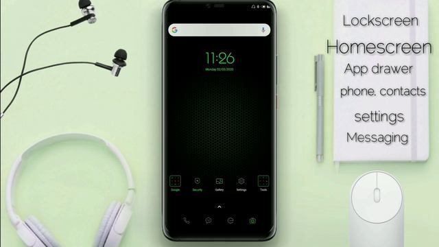 Best dark MIUI theme | green dark MIUI 11 theme | #xiaomi смотреть онлайн