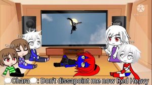 Undertale reacts to: Attack on Heavy [SFM TF2]