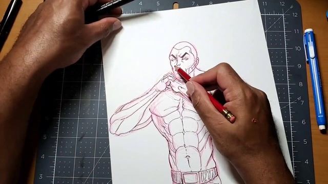 How to draw Anime character Jack Hanma (Anime Drawing Tutorial for Beginners) (Baki Hanma)