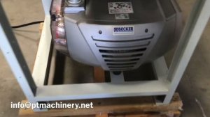 Becker Vacuum Pump Duplex System with rack, valve control, metal space saving stand VTLF 2.25