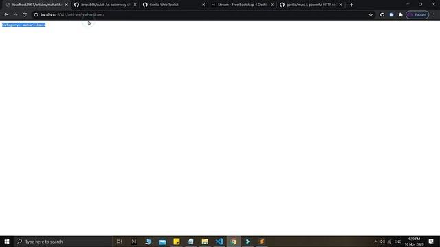Golang URL Router Using Gorilla Mux - Golang Web Development