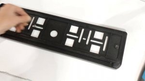 Как установить авторамку с подсветкой. Как установить номер в рамку.