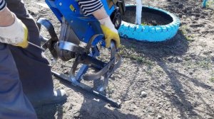 Культивация почвы мотоблоком на узких фрезах