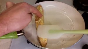 Японский омлет и запеченый батат,  на завтрак. Вкусно, просто.