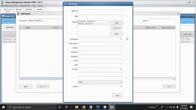 Java Project with Source Code (Library Management System)