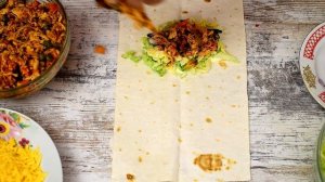 Буррито-проще простого.  По- домашнему с курицей в лаваше.