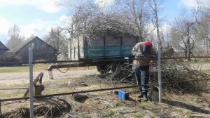 Забор из металлоштакетника.