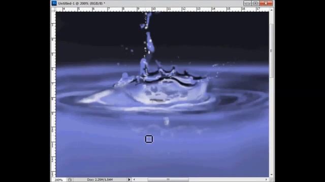 Photoshop drawing process - Drop / Рисунок в Фотошоп - Капля смотреть онлайн