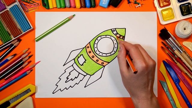 Как нарисовать ракету? ? Кролик Сеня летит в космос! ?СЕНЯ ШОУ - развивающее видео для детей смотреть онлайн